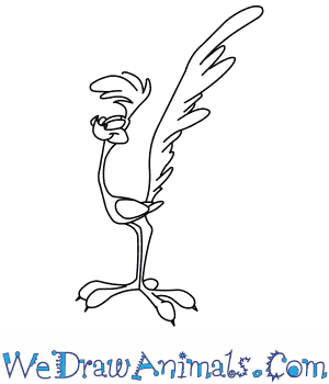 300x350 How To Draw The Road Runner From Looney Tunes