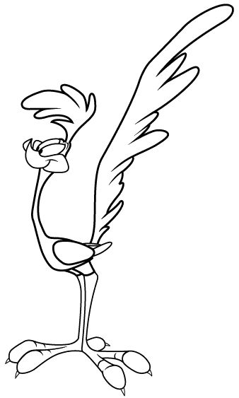 338x563 Road Runner Bird Coloring Page Coloring Pages Road