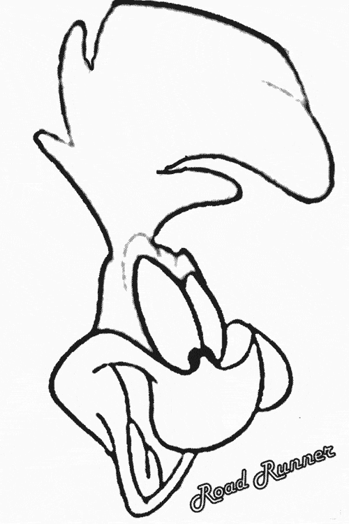500x750 Roadrunner Coloring Page