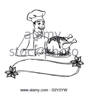 301x320 Chicken Hand Drawing. Roast Chicken Vector, Rooster Illustration