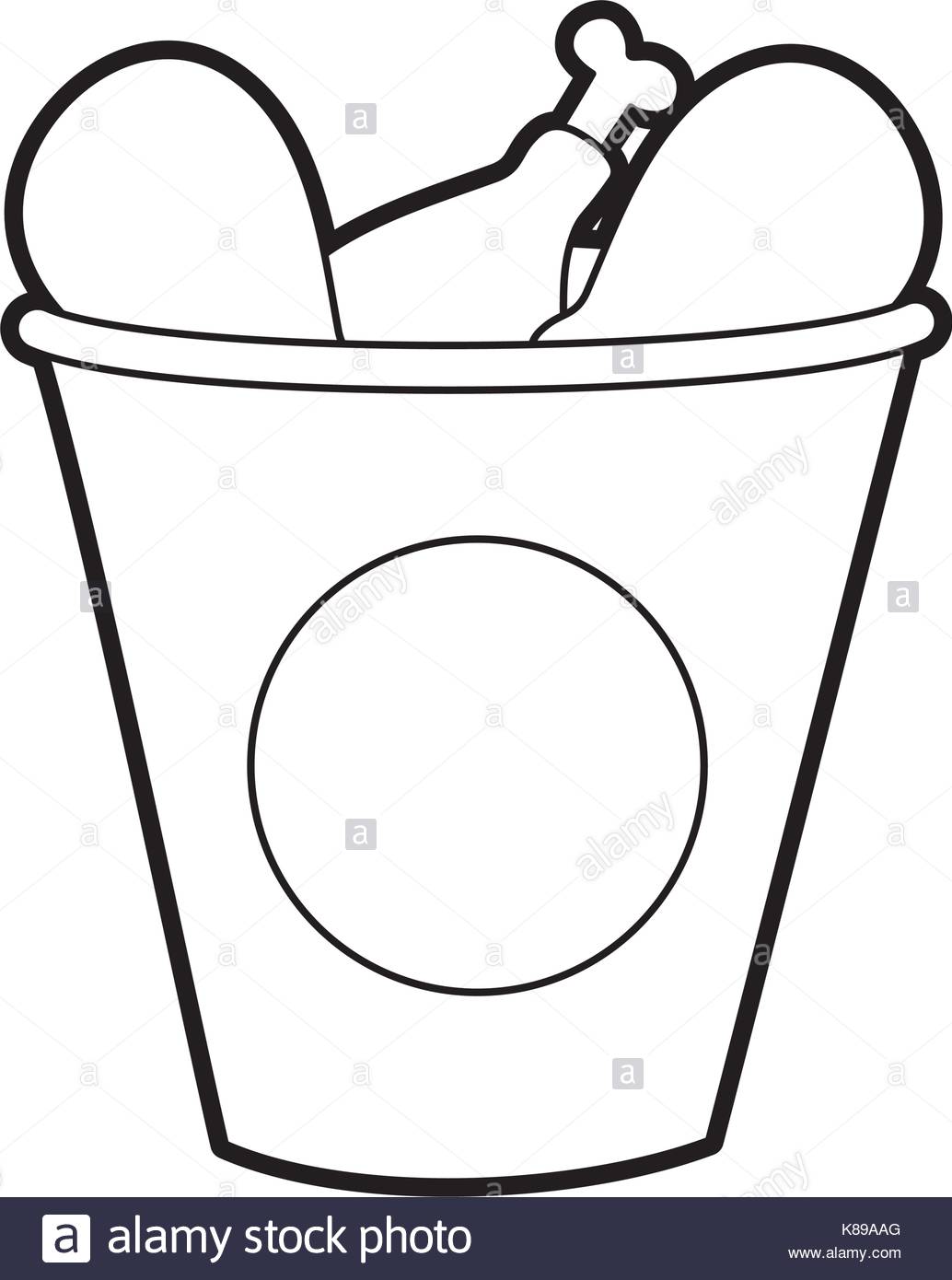 1034x1390 Fast Food Bucket Roasted Chicken Menu Stock Vector Art