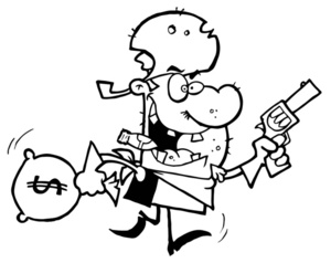 300x238 Robber Clip Art Images Bank Stock Photos Clipart