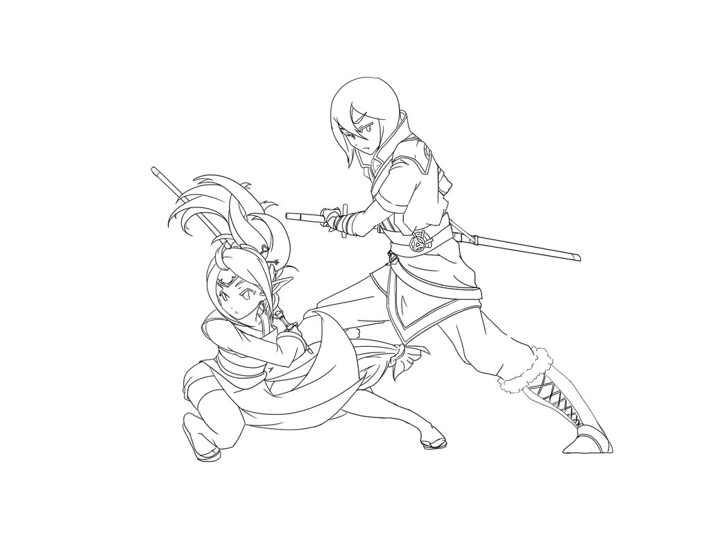 1032x774 Nowi And Murobinavatar As Myrmidons (Sketch) By Nowiismywife