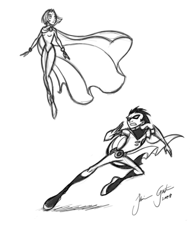 640x800 Raven And Robin Sketch By Jesskat Art