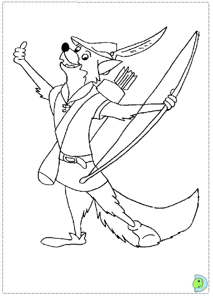 691x960 Robin Hood Coloring Pages