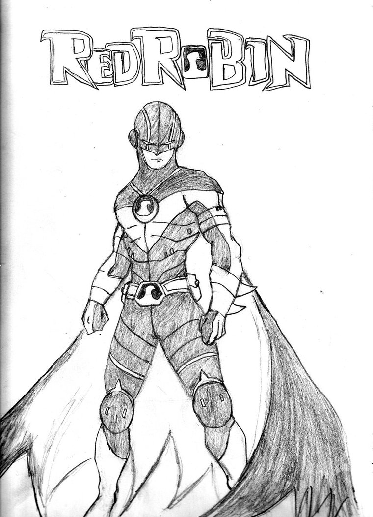 Robin Superhero Drawing at GetDrawings.com | Free for personal use