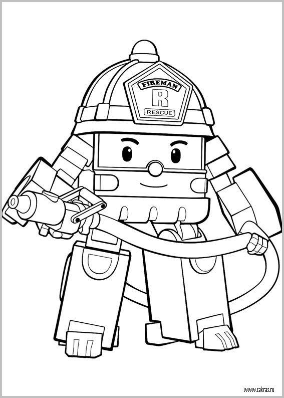 567x794 (Robocar Poli Coloring Pages