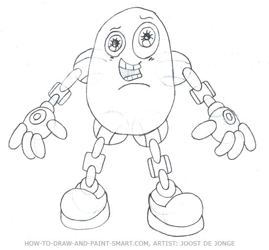 550x511 How To Draw Robots