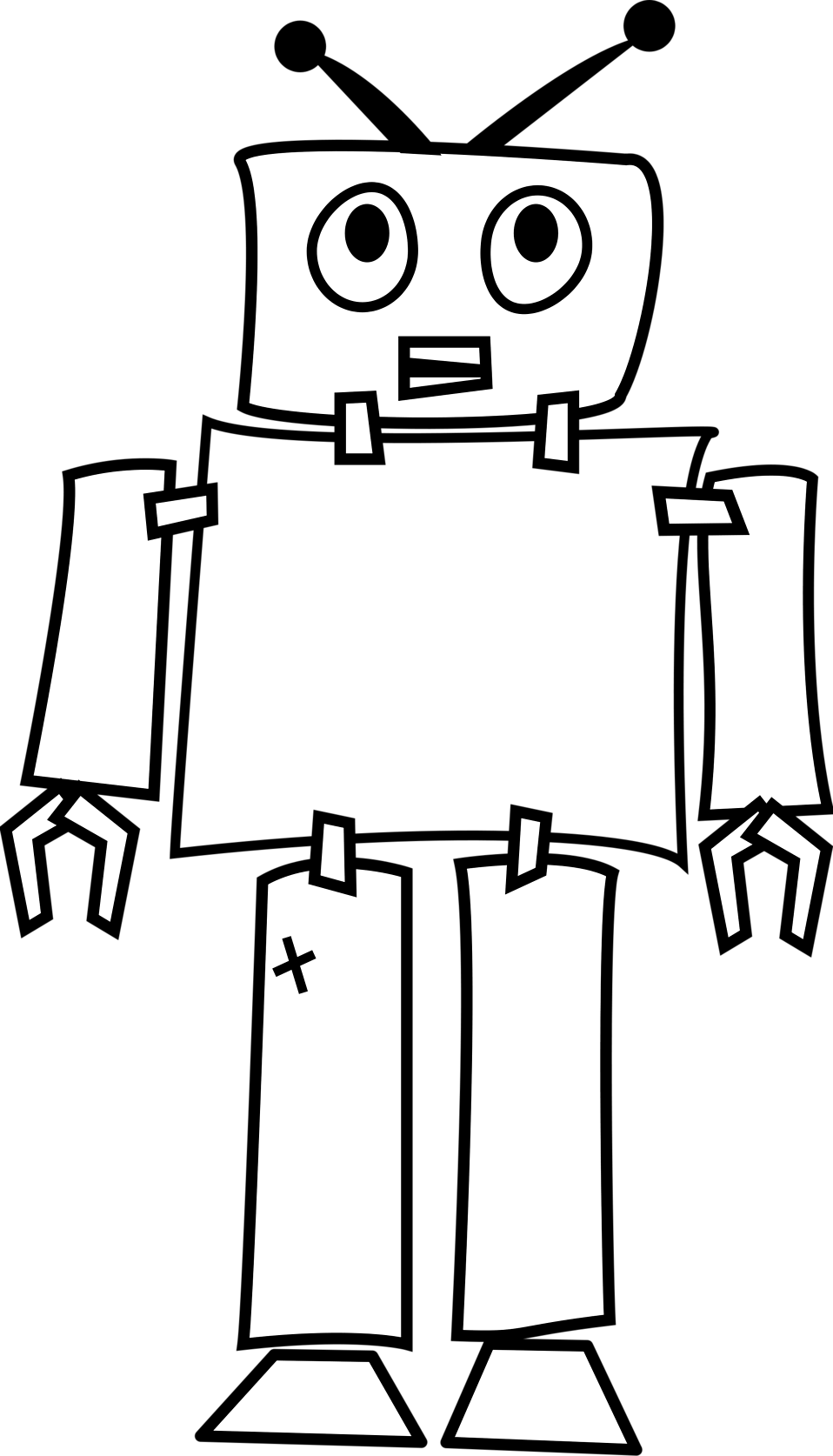 958x1674 Robot Free Stock Photo Illustration Of A White Cartoon Robot