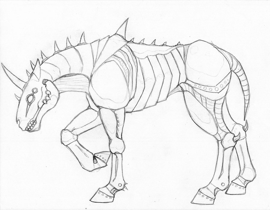 900x699 Robot Unicorn Demon By Xyroph