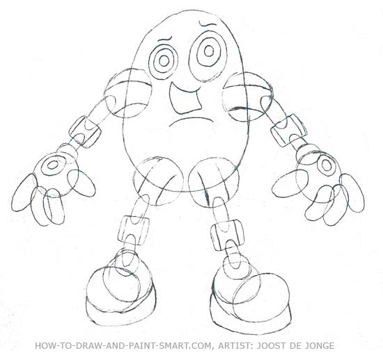 550x511 How To Draw Robots