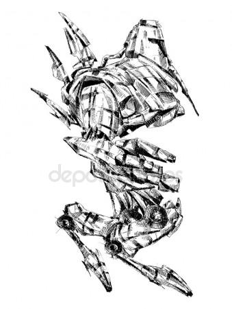 339x450 Robot Cyborg Art Drawing Fantasy Stock Photo Maxtor7777