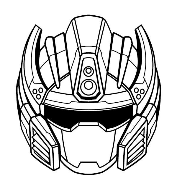 600x656 Create A Futuristic Robot Helmet In A Line Art Style In Adobe