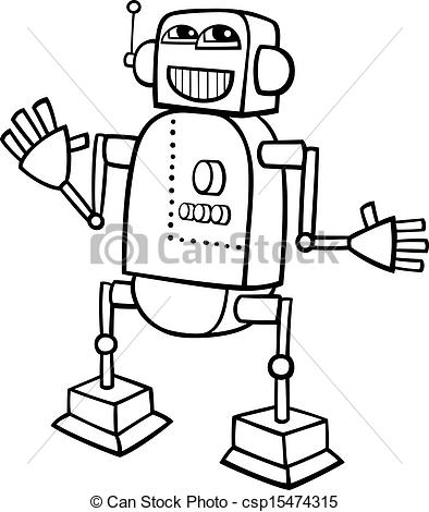 394x470 Drawing Clipart Robot