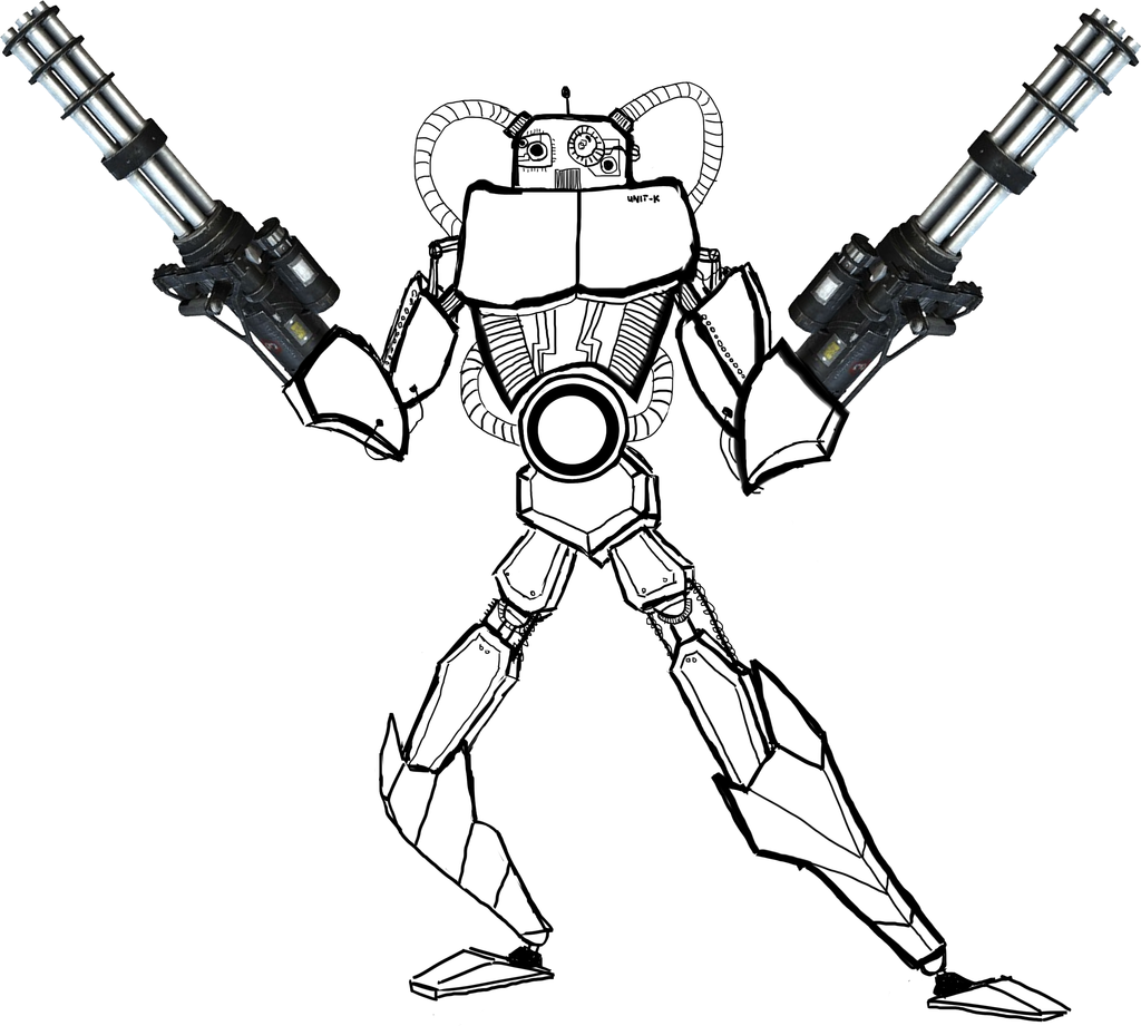 1024x921 Robot Assasin Sketch V1 By Peanutbk