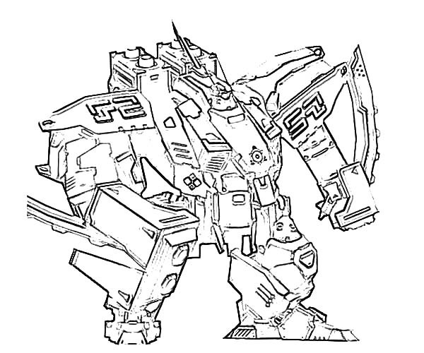 600x500 Sketch Of Combat Robot Coloring Pages Best Place To Color