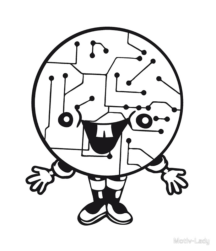 688x800 Laughing Face Funny Cartoon Cartoon Cyborg Robot Head Ball Circle