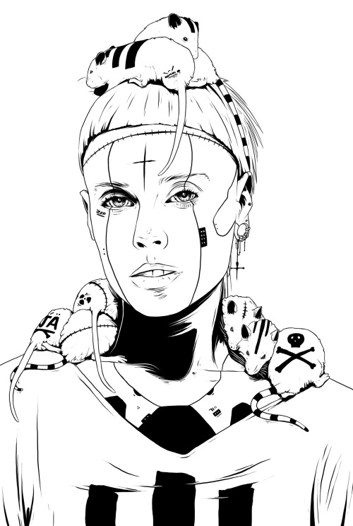 500x744 Robot Pattern Tumblr