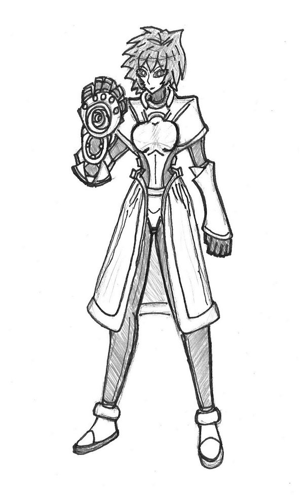 600x977 Girl With A Robot Hand By Ian2410