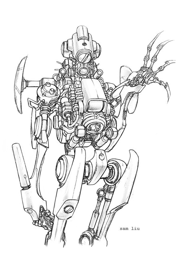600x900 Robot Concept By Samliu