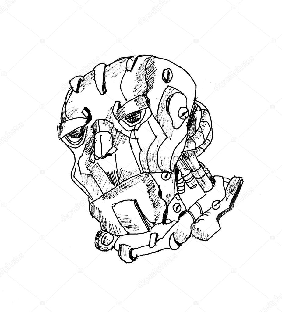 926x1023 Robot Head Clip Art Stock Photo