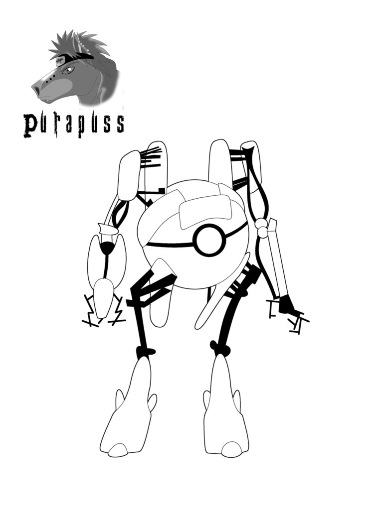 762x1048 Robot Line Art 1 By Purapuss