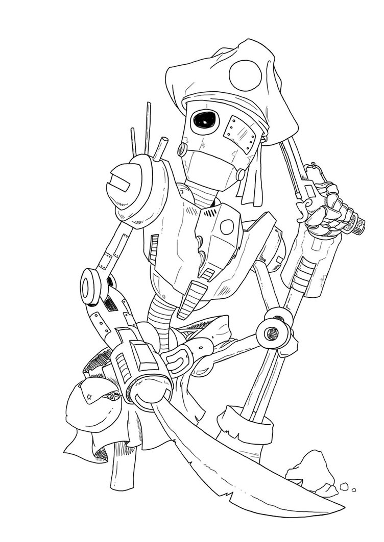 752x1063 Robot Pirate
