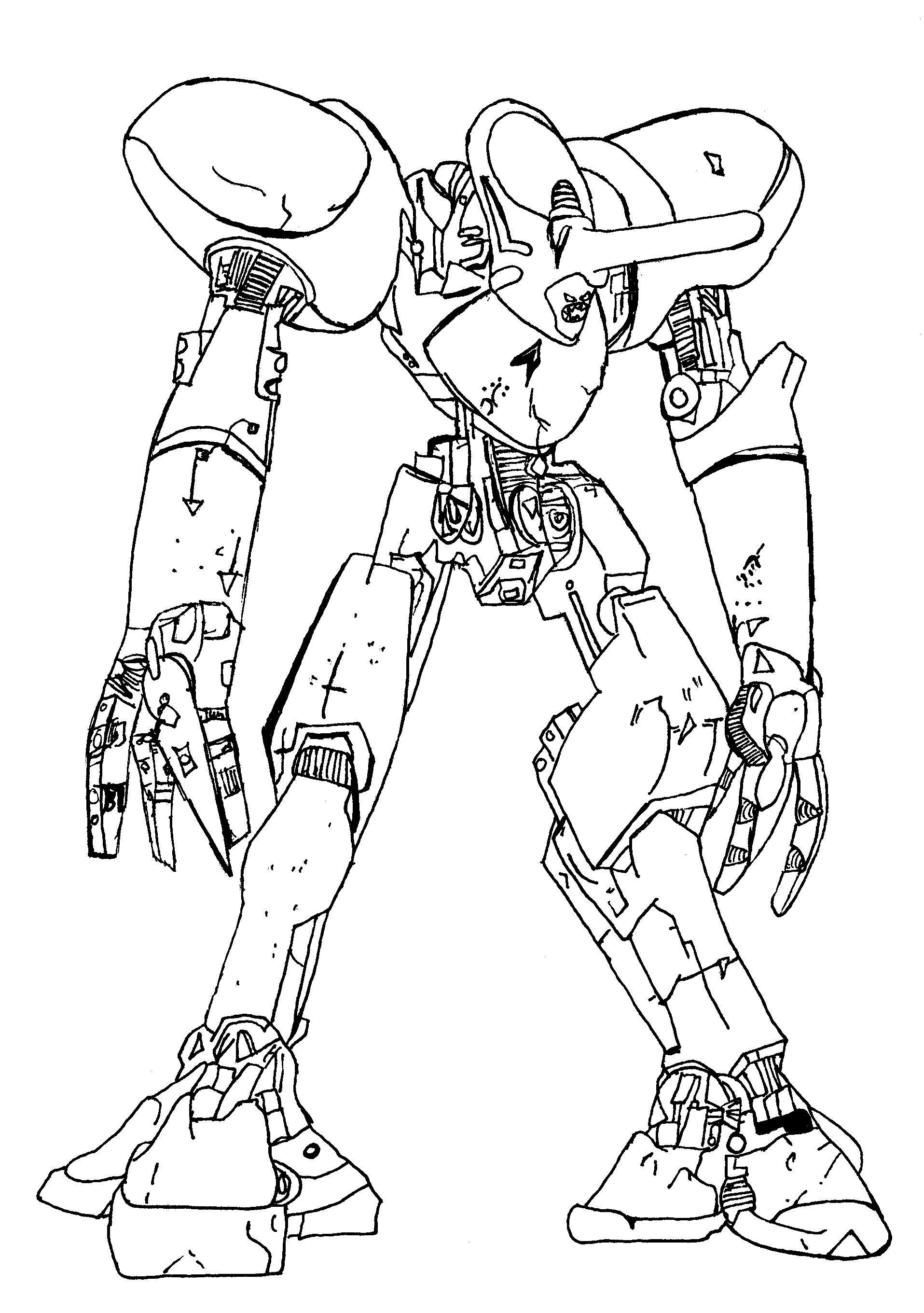 1915x2720 Robotic Monster By Blackhawk07