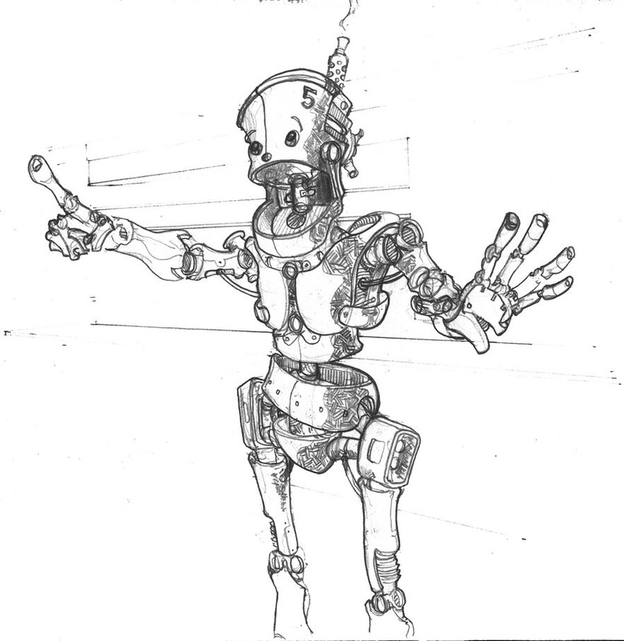 882x906 Pencil Drawings Of Robots Pencils An Ning's Portfolio
