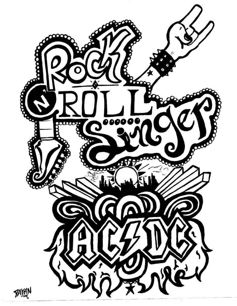 Rock And Roll Drawing at GetDrawings | Free download