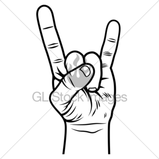 325x325 Rock And Roll Hand Sign Images Gl Stock Images