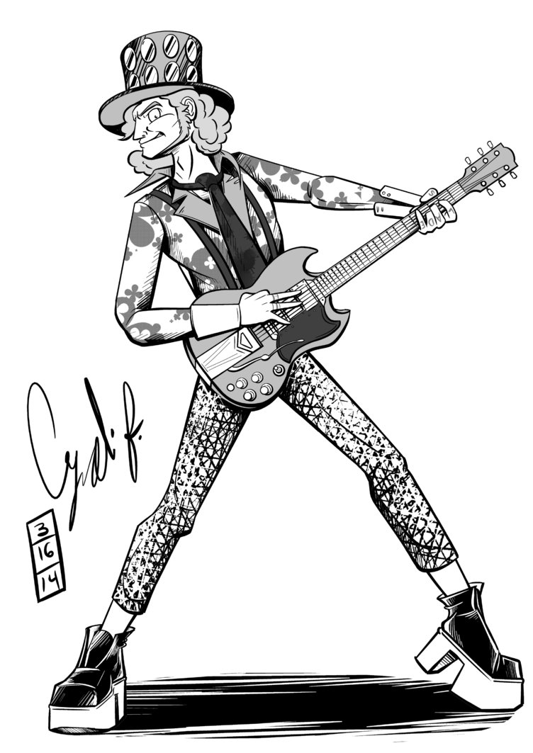 752x1063 Glam Rock Star By Gingco