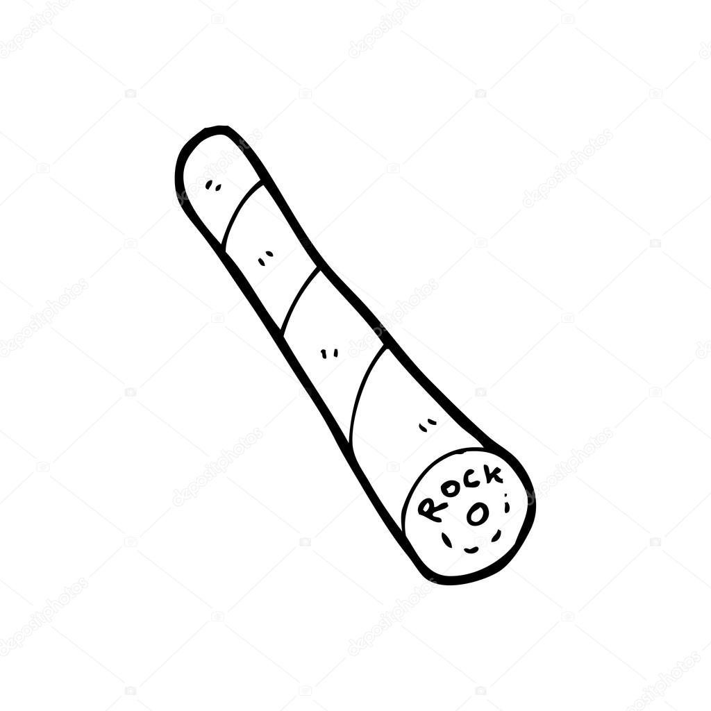 1024x1024 Stick Of Rock Cartoon Stock Vector Lineartestpilot