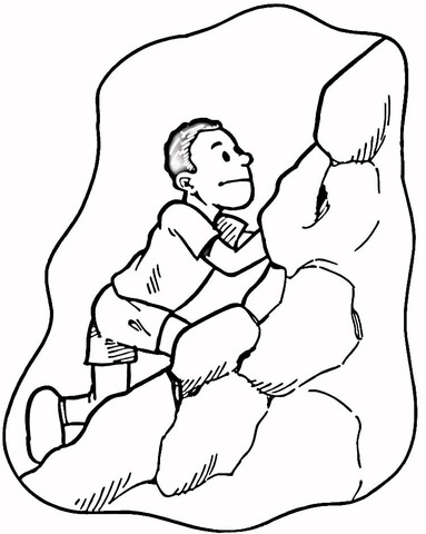 383x480 Rock Climber Coloring Page Free Printable Coloring Pages
