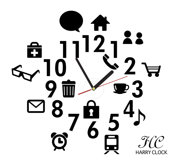700x644 Interior Shop Harry Rakuten Global Market Wall Clock Sticker