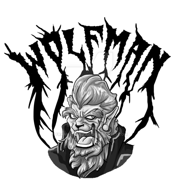 600x600 Wolfman Rockabilly By Frank Cadillac
