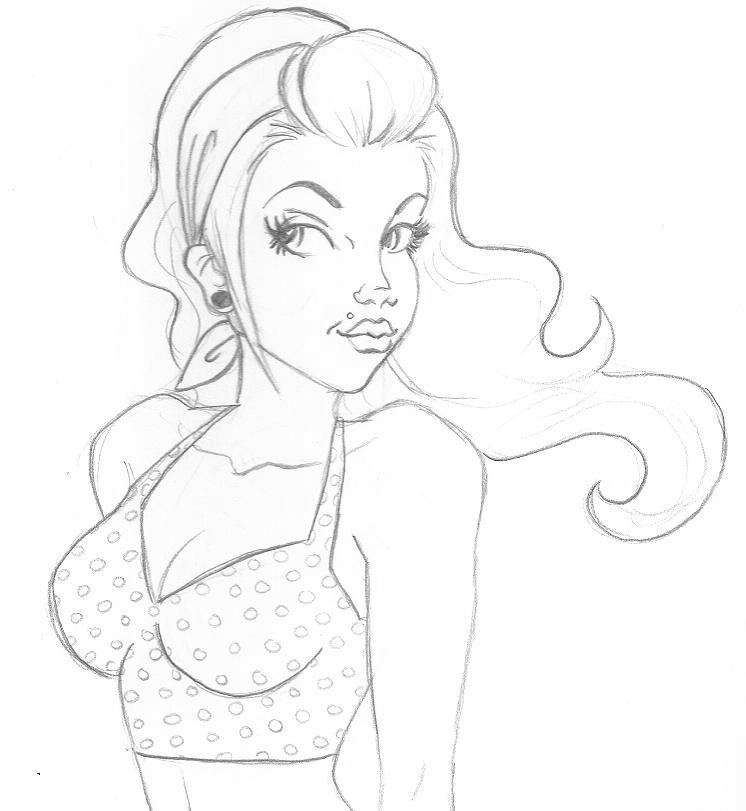 746x811 Rockabilly Pin Up By Oshare Jenn Kei