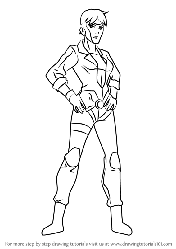 567x800 Learn How To Draw Rocket From Young Justice (Young Justice) Step