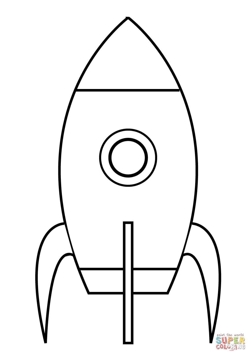 990x1400 Very Simple Rocket Coloring Page Free Printable Coloring Pages