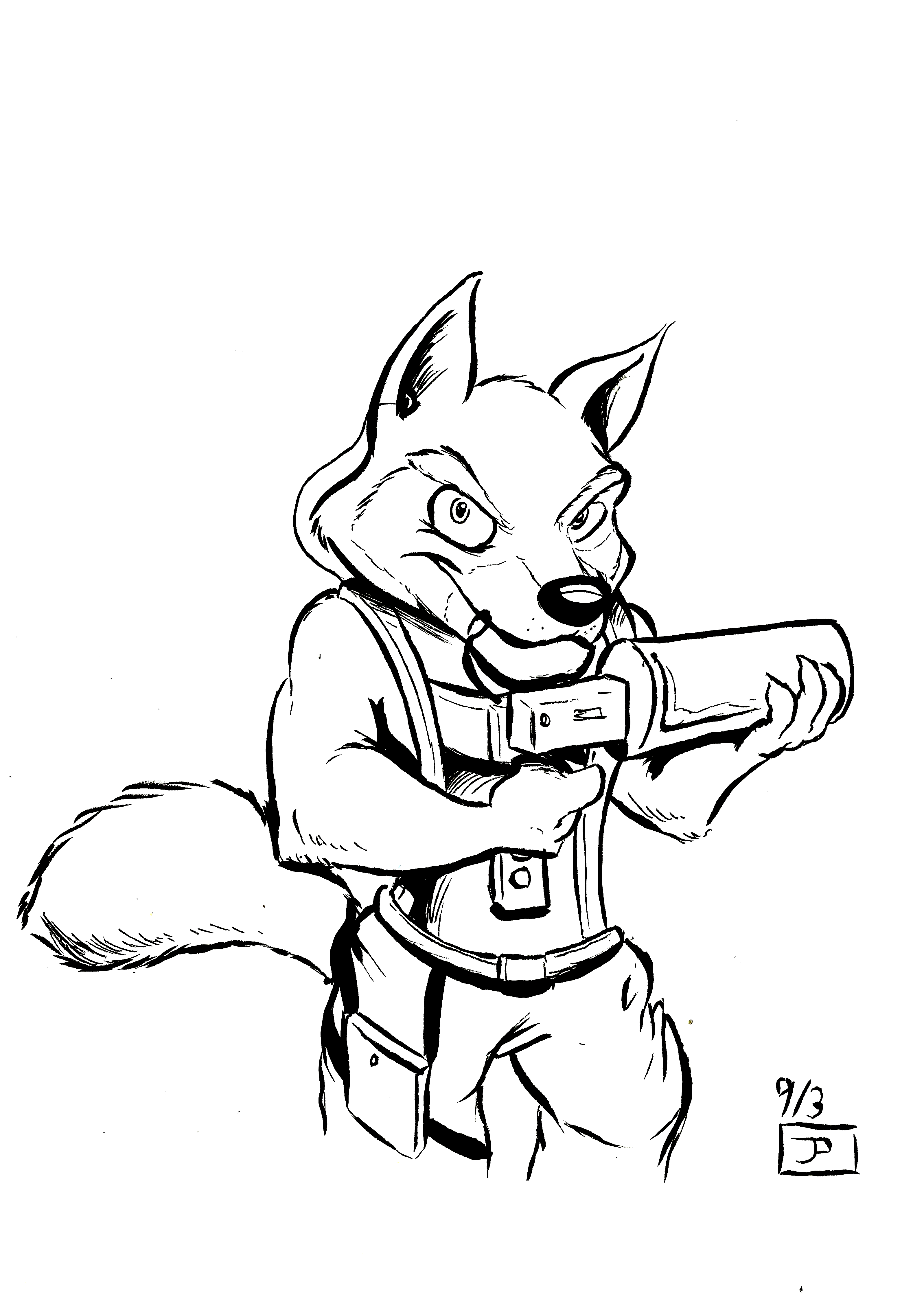 3194x4469 Rocket Wolf Weasyl