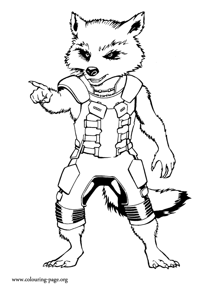 700x920 Have Fun Coloring Thismazing Picture Of Rocket Raccoon. He Is