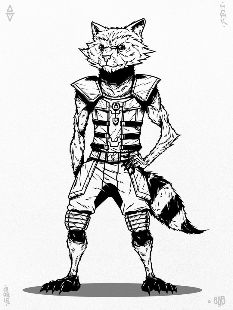 774x1032 868 Rocket Raccoon By Nozhk