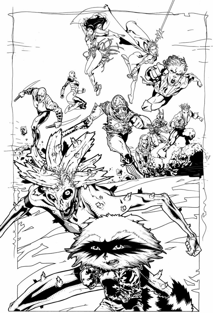 738x1083 Rocket Raccoon And Groot 4 By Timothygreenii
