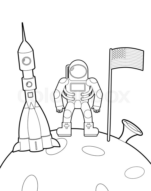 Rocket Ship Drawing