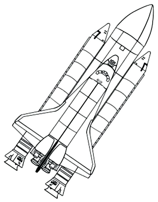 600x767 Great Space Shuttle Coloring Pages Online Rocket Ship Page