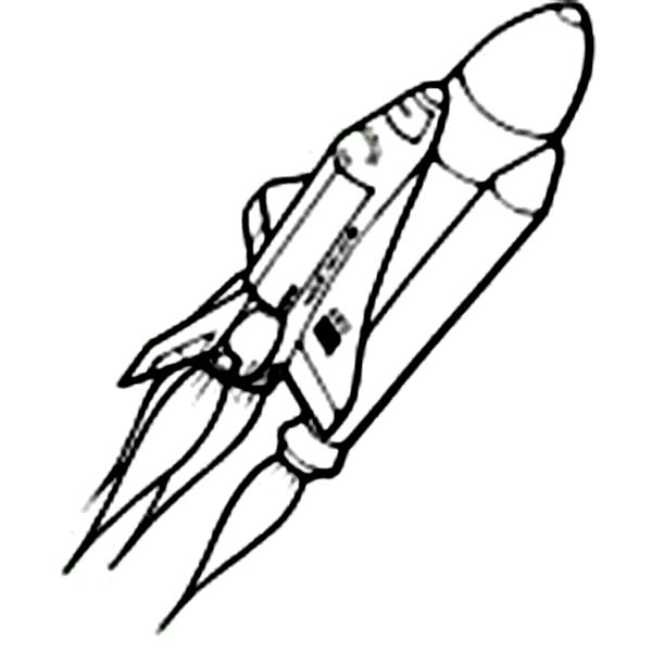 600x600 Space Shuttle Coloring Pages