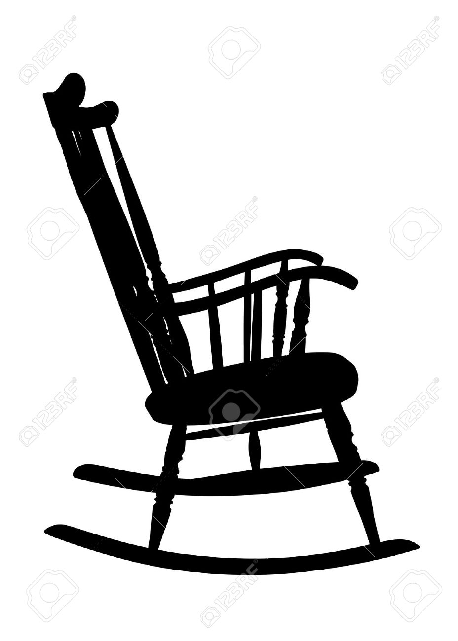 928x1300 Rocking Chair Silhouette