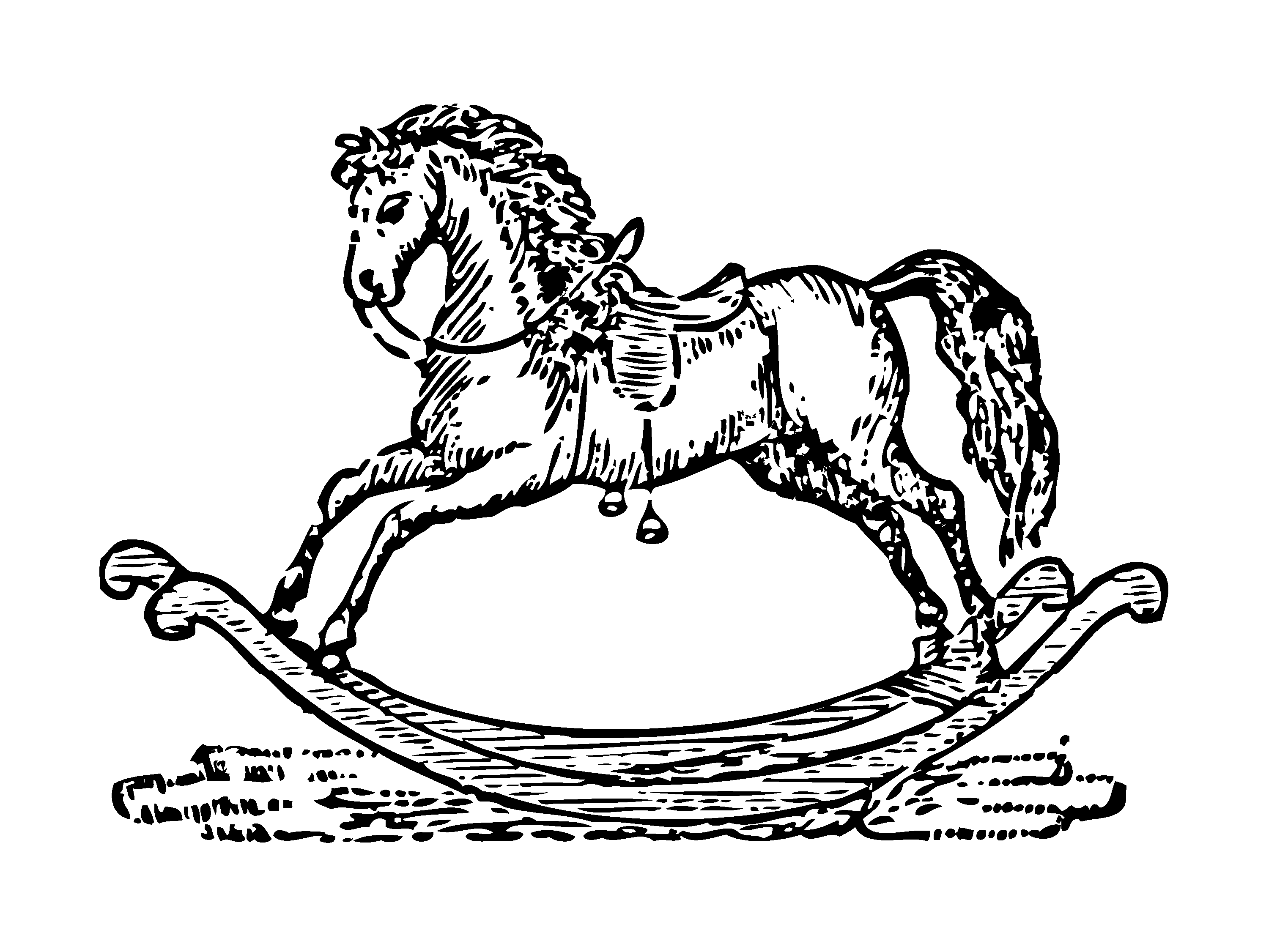 3046x2252 Mother Goose Melodies Rocking Horse