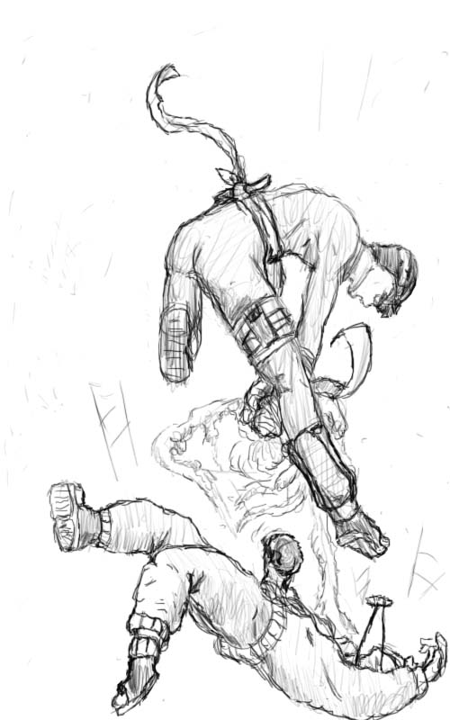 500x800 Rock Lee Vs Naruto By Krackizwak