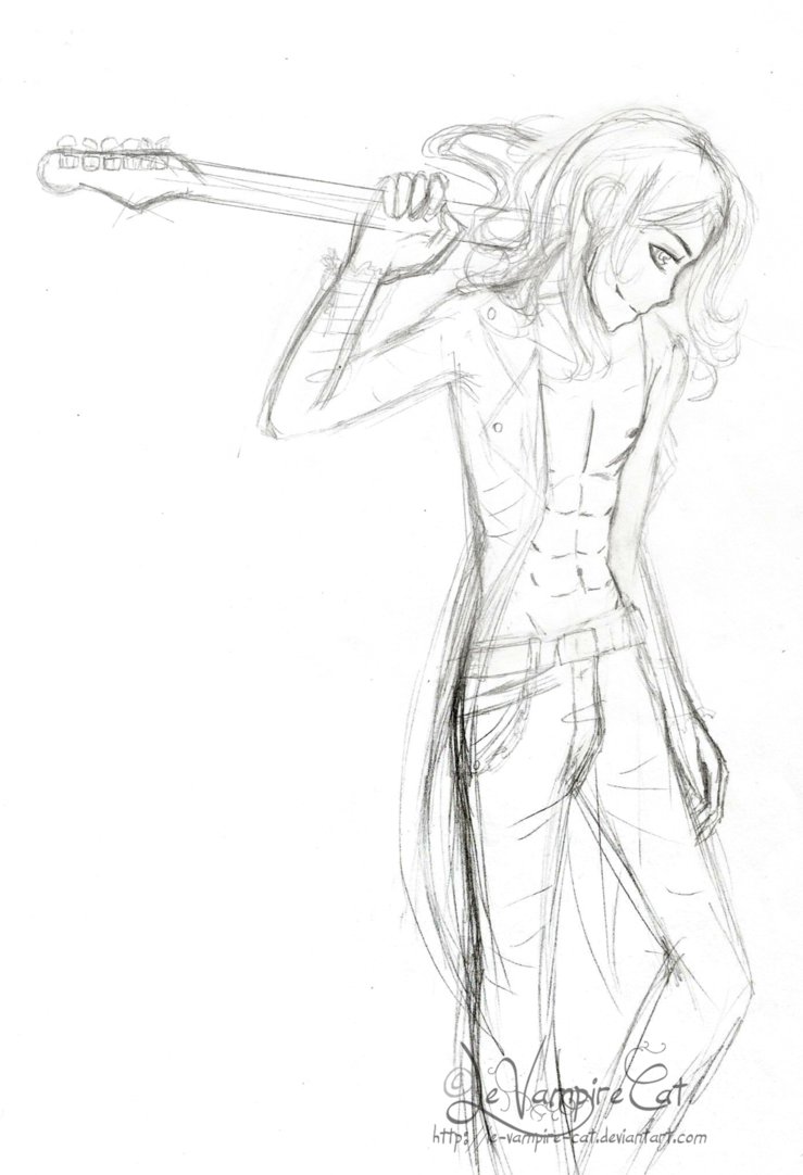 739x1082 Monsieur Le Rockstar Sketch By Grimoire Des Reves